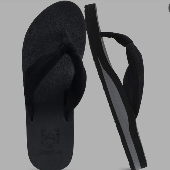KuaiLu Women's Yoga Foam Flip Flops with Arch Support Thong Sandals Non-Slip - Picture 1 of 7